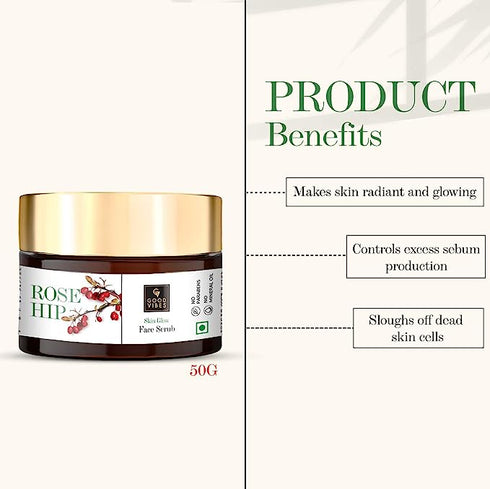 Good Vibes Rosehip Skin Glow Face Scrub