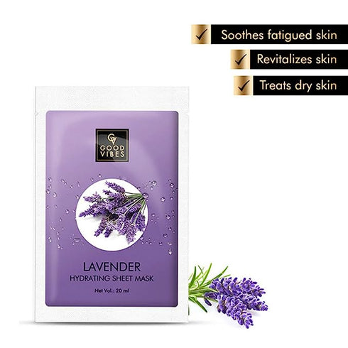 Good Vibes Lavender Hydrating Sheet Mask 20ml