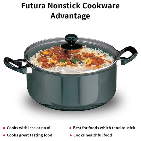 Hawkins Non-stick Stewpot 26 cm Diameter 5 L with Glass Lid (NST50G/Q37)