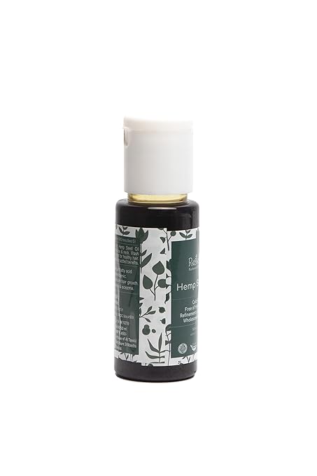 Rustic Art Organic Hemp Seed Oil | Cold Pressed | Facial Oil Hair Oil | Vitamin E | 50ml