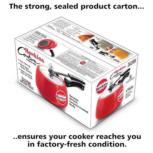 Hawkins Ceramic Coated Contura 3 L Pressure Cooker (CTR30)