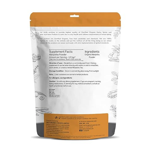 Just Jaivik Organic Manjistha Powder