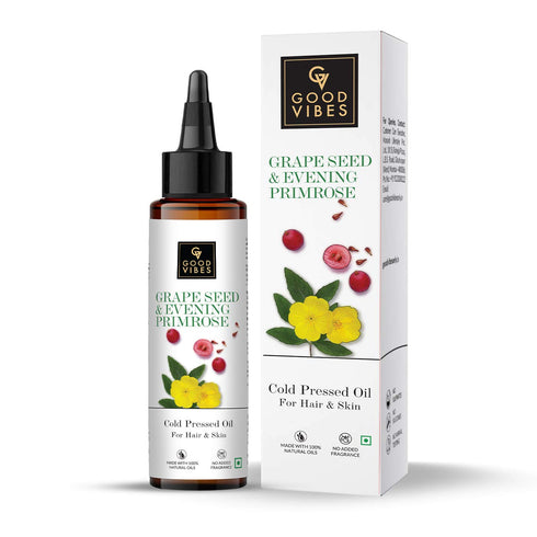 Good Vibes Grape Seed And Evening Primrose Cold Pressed Oil For Hair & Skin