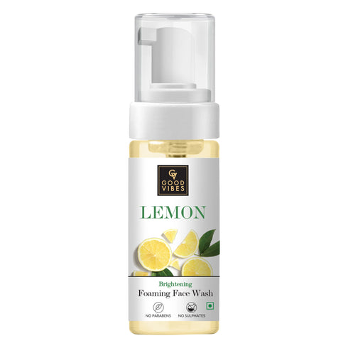 Good Vibes Lemon Brightening Foaming Face Wash 150ml