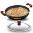 Hawkins Futura Hard Anodised Kadai Deep-Fry Pan with Steel Lid