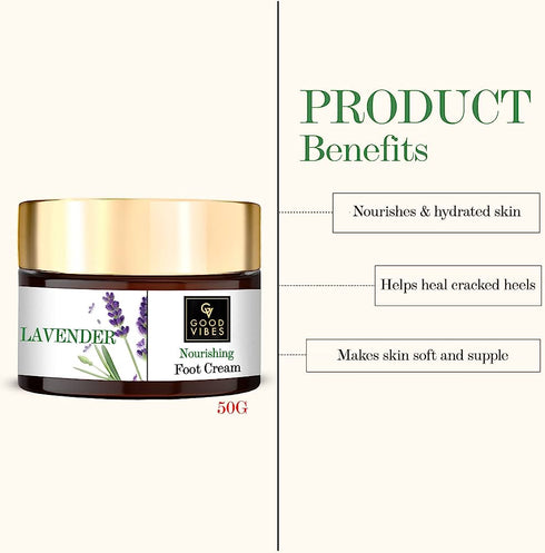 Good Vibes Nourishing Foot Cream - Lavender 50g