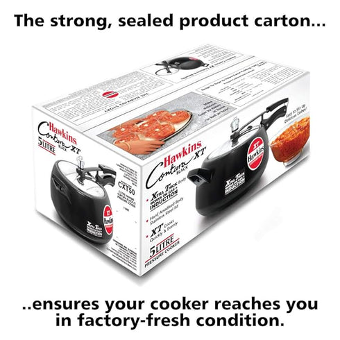Hawkins Contura Black XT 5 L Induction Bottom Pressure Cooker (CXT50)