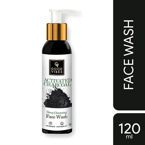 Good Vibes Activated Charcoal Deep Cleansing Face Wash