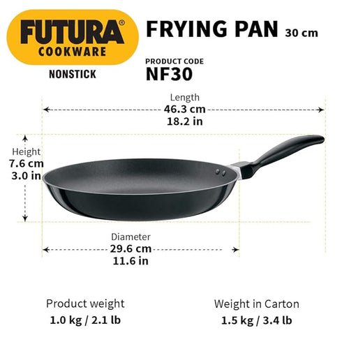 Hawkins Futura NF30 Non-stick Frying Pan 30 cm Diameter 2.5 L