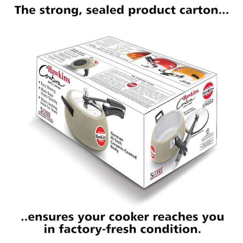 Hawkins Ceramic Coated Contura 5 L Pressure Cooker (CAG50)