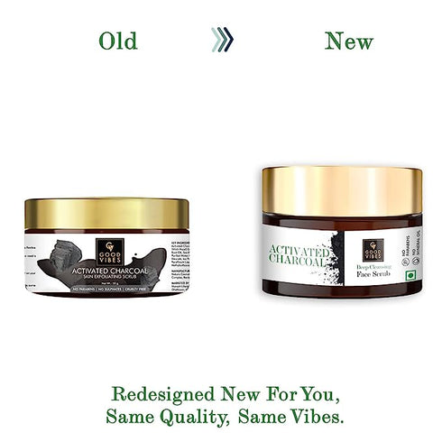 Good Vibes Blackhead Removal Activated Charcoal Gel Scrub 50g
