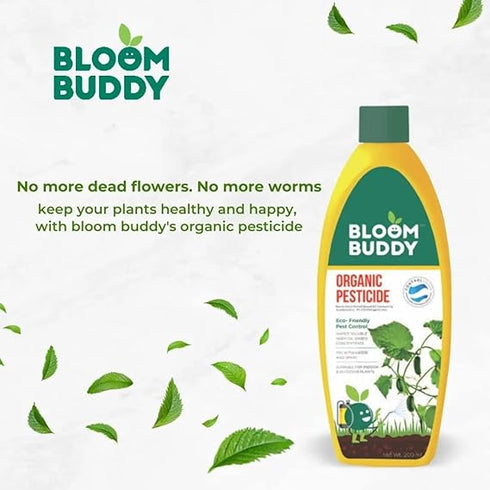 BLOOMBUDDY Organic Neem Oil Based Eco Friendly Highly Effective Pesticide and Insecticide for Plants 50ml
