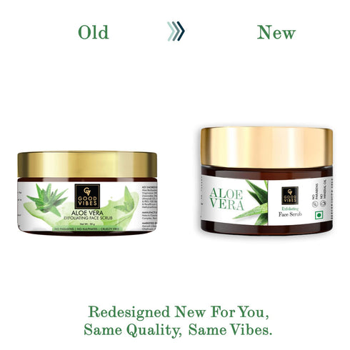 Good Vibes Aloe Vera Exfoliating Face Scrub 50g