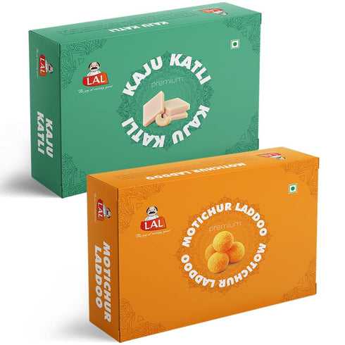 Lal Sweets Kaju Katli 400g and Motichur Laddoo