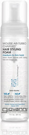 Giovanni Organic Natural Mousse AirTurbo Charged Hair Styling Spray Foam 210ml