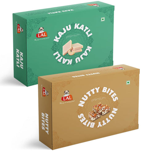 Lal Sweets Kaju Katli Premium and Sugarless Nuttybites