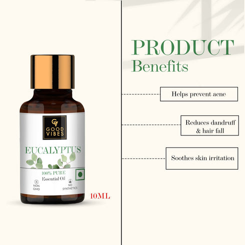 Good Vibes Eucalyptus 100% Pure Essential Oil 10ml
