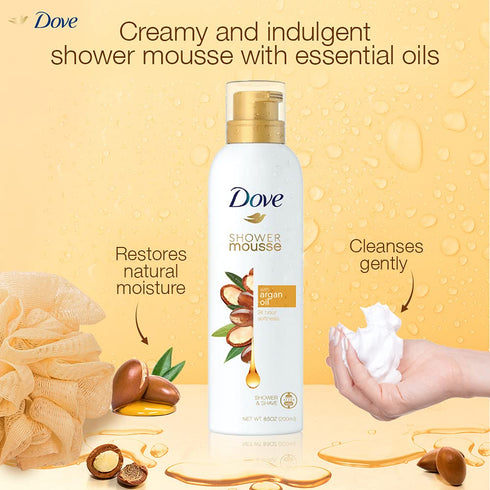 Dove Shower Mousse with Argan Oil 200ml
