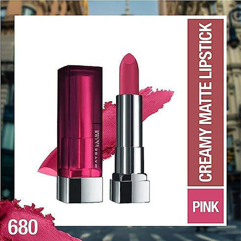 Maybelline Creamy Matte Lipstick / 680 Mesmerizing Magenta