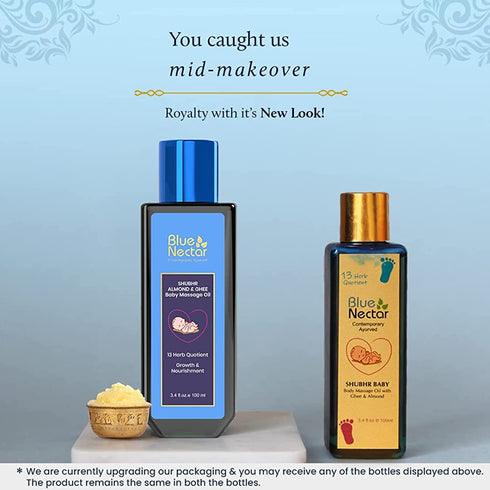Blue Nectar Shubhr Baby Massage Oil with Ghee Almond