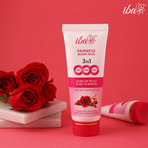 Iba 3in1 Fairness Instant Facial, 100 g each (Pack of 2)