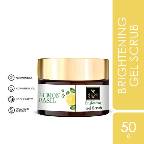Good Vibes Brightening Gel Scrub - Lime & Basil 50g