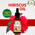 Luxura Sciences Organic Hibiscus Oil Japanese Vitamin E oil for Face Skin Hair Growth