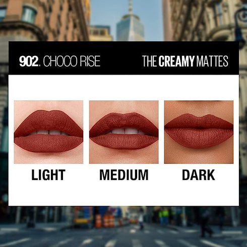 Maybelline Creamy Matte Lipstick / 902 Choco Rise