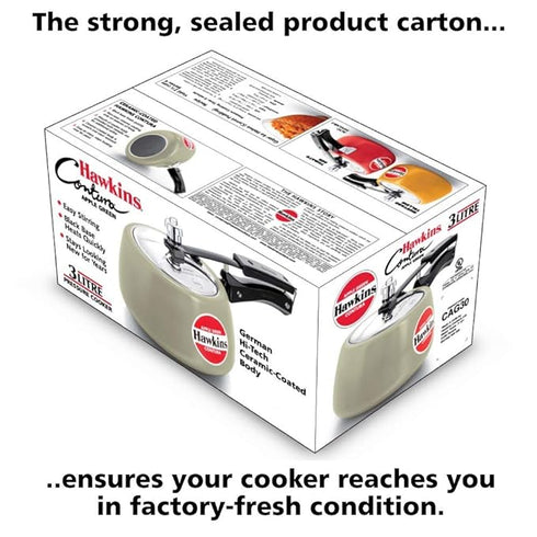 Hawkins Ceramic Coated Contura 3 L Pressure Cooker (CAG30)
