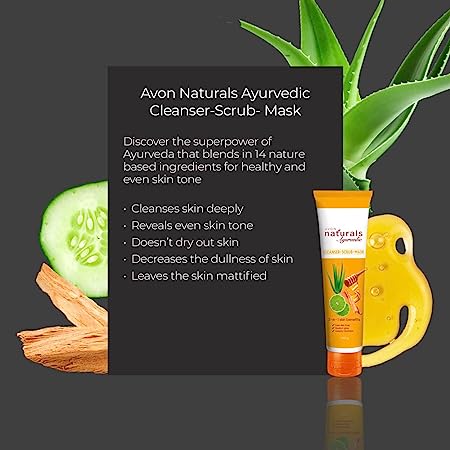 Avon Naturals Ayurvedic Cleanser-Scrub-Mask 100g