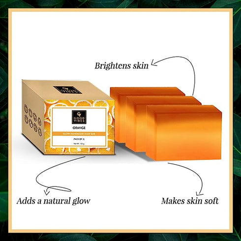 Good Vibes Orange Glow Handmade Soap Bar 100g
