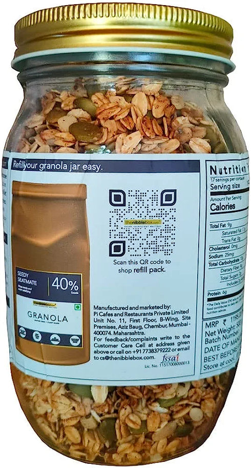 The Nibble Box Seedy Seatmate Granola