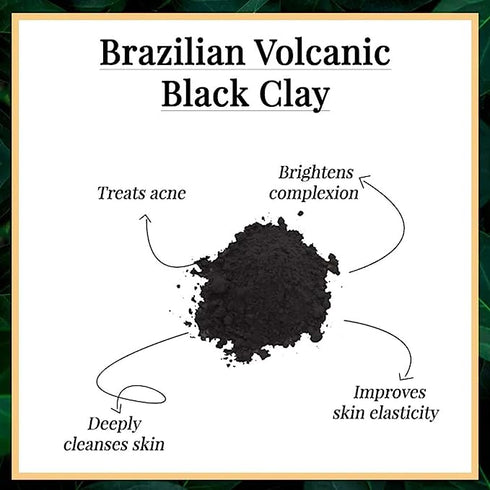 Good Vibes Brazilian Volcanic Black Clay Skin Detox Face Mask 60g
