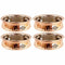 Steel Copper Handi Bowl Hammered Design Serving Dishes - Set of 4