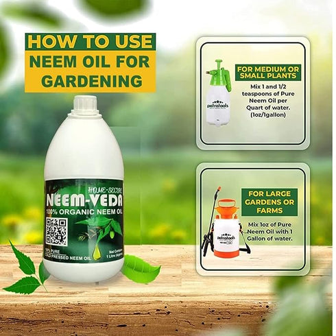 Home Secure Neem Veda Pure Cold Pressed Water Soluble Neem Oil
