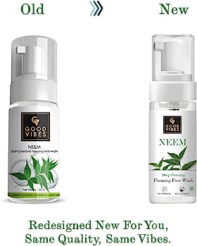 Good Vibes Neem Deep Cleansing Foaming Face Wash 150ml