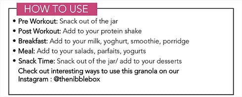 The Nibble Box Pink City Granola