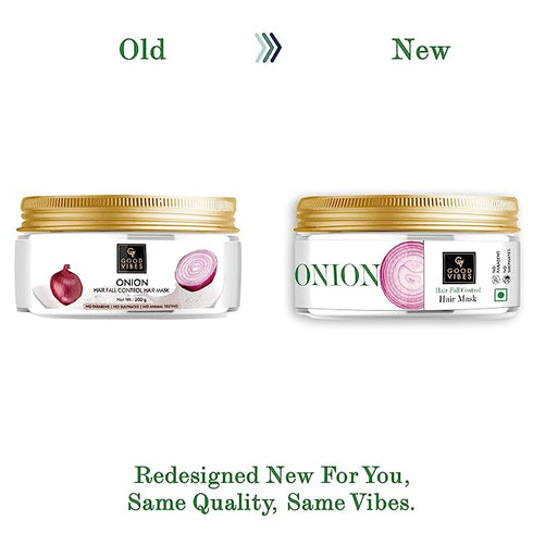 Good Vibes Onion Hair Fall Control Hair Mask 200g