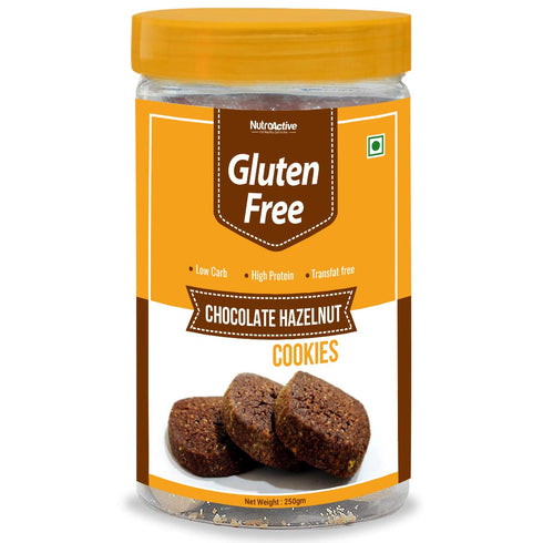 NutroActive Gluten Free Chocolate Hazelnut Cookies 250g