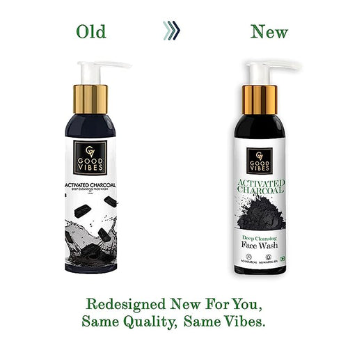 Good Vibes Activated Charcoal Deep Cleansing Face Wash