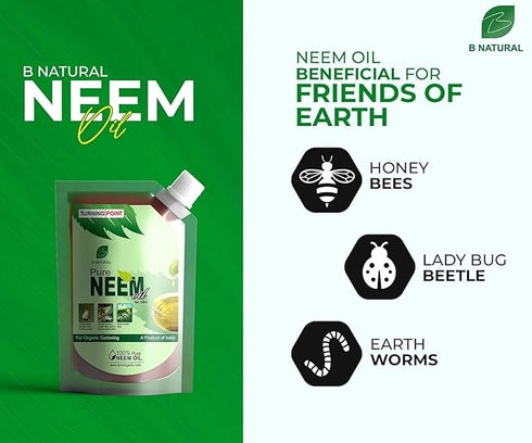 B Natural Organic Cold Pressed Pure Neem Oil For Spray On Plants & Garden herbal pest repellent