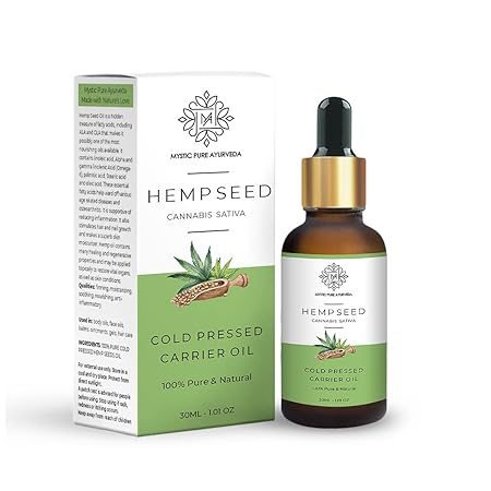 Mystic Pure Ayurveda Cold Pressed Hemp Seed Oil
