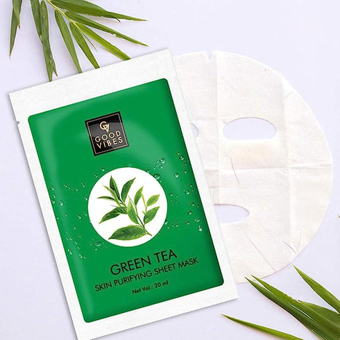 Good Vibes Green Tea Skin Purifying Sheet Mask
