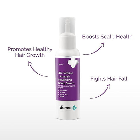 The Derma co 3% Caffeine + Anagain Nourishing Scalp Serum
