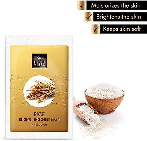 Good Vibes Brightening Rice Sheet Mask 20ml