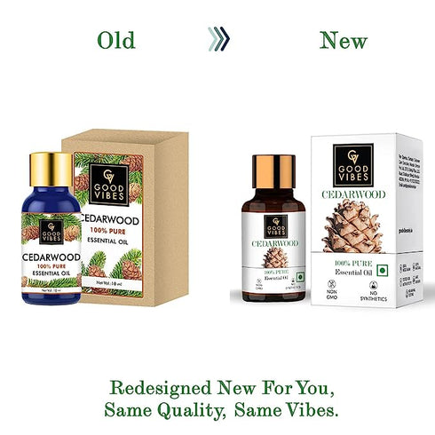 Good Vibes 100% Pure Cedarwood Essential Oil 10ml