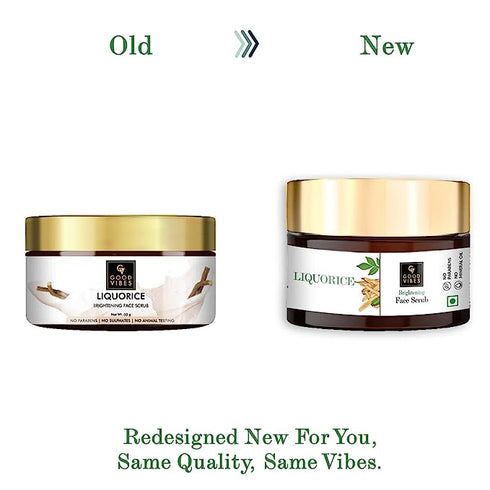 Good Vibes Liquorice Brightening Face Scrub