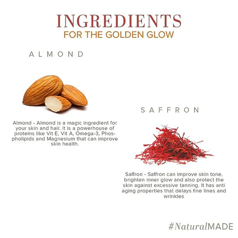 Khadi Natural Almond & Saffron Herbal Moisturizer 210ml