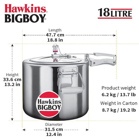 Hawkins Bigboy 18 L Pressure Cooker (BB18)