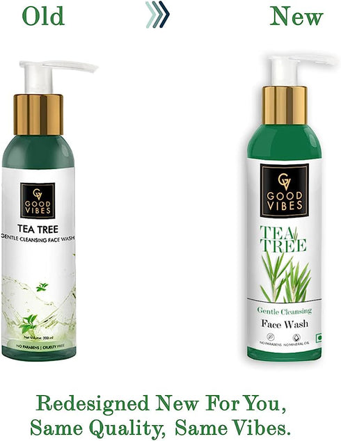 Good Vibes Tea Tree Gentle Cleansing Face Wash